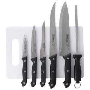 NEW! Stainless Knife Set with Cutting Board